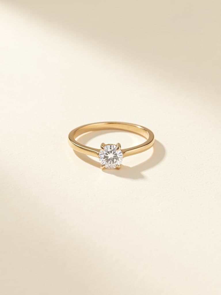 Solitaire Ring, 0.5ct